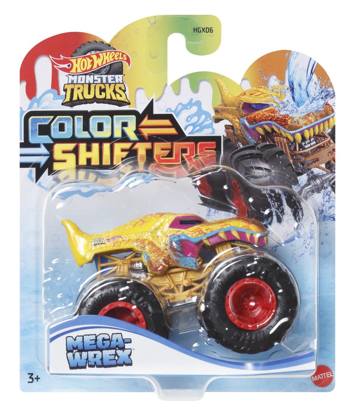 Hot Wheels Monster Truck Camion Mega Wrex Cu Culori Schimbatoare Scara 1:64