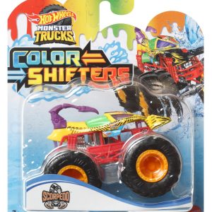 HOT WHEELS MONSTER TRUCK CAMION SCORPEDO CU CULORI SCHIMBATOARE SCARA 1:64