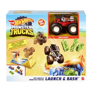 HOT WHEELS MONSTER TRUCK LANSATOR SI MASINA
