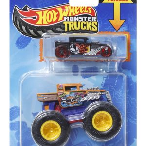 HOT WHEELS MONSTER TRUCK SI MASINUTA METALICA BONE SHAKER