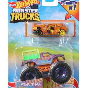 HOT WHEELS MONSTER TRUCK SI MASINUTA METALICA HAUL Y'ALL