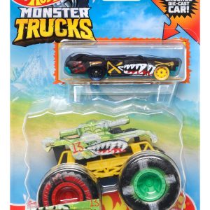 HOT WHEELS MONSTER TRUCK SI MASINUTA METALICA INVADER