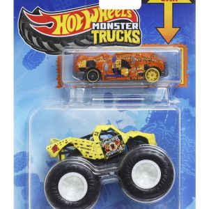 HOT WHEELS MONSTER TRUCK SI MASINUTA METALICA TOTALED