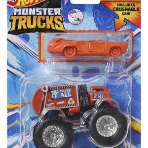 HOT WHEELS MONSTER TRUCK SI MASINUTA METALICA WILL TRASH IT ALL