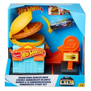 HOT WHEELS PISTA BURGER CU MASINUTA INCLUSA