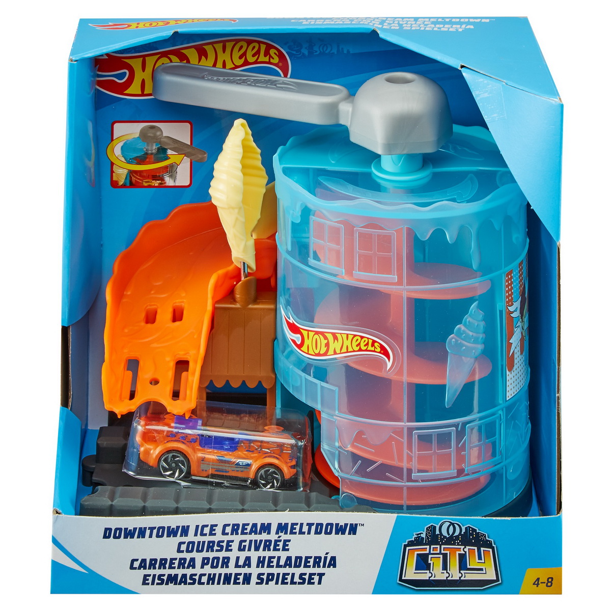 Hot Wheels Pista Inghetatei Care Se Topeste Masinuta Inclusa