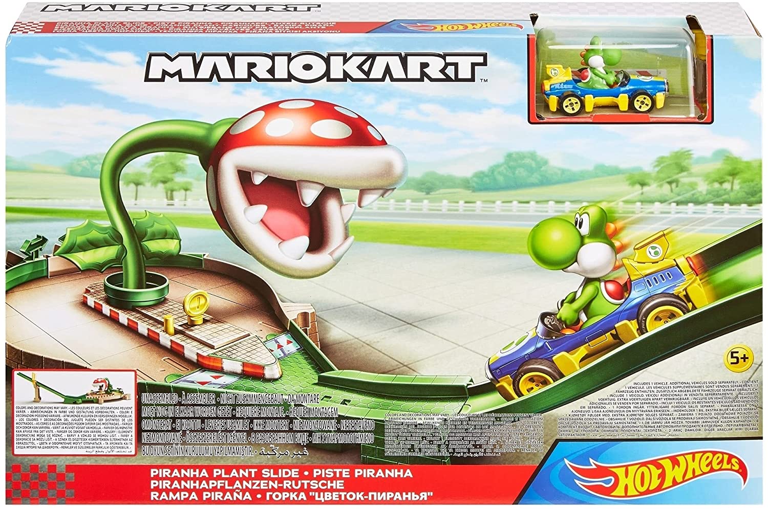 Hot Wheels Pista Mario Kart Planta Piranha