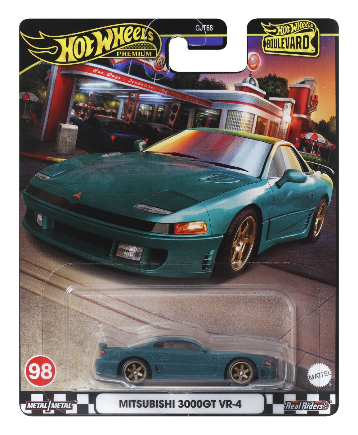 Hot Wheels Premium Boulevard Masinuta Metalica Mitsubishi 3000GT Scara 1:64