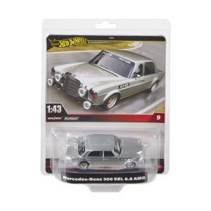 HOT WHEELS PREMIUM REAL RIDERS MASINUTA METALICA MERCEDES BENZ 300 SEL 6.8 AMG SCARA 1:43