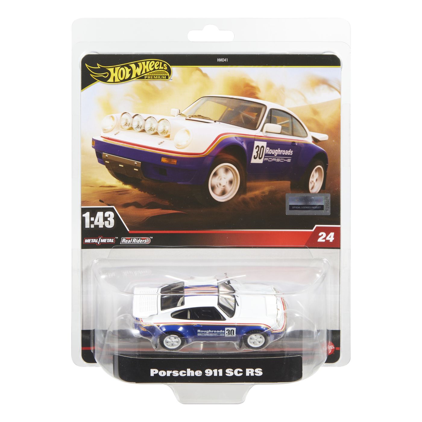 Hot Wheels Premium Real Riders Masinuta Metalica Porsche 911 Sc Rs Scara 1 La 43