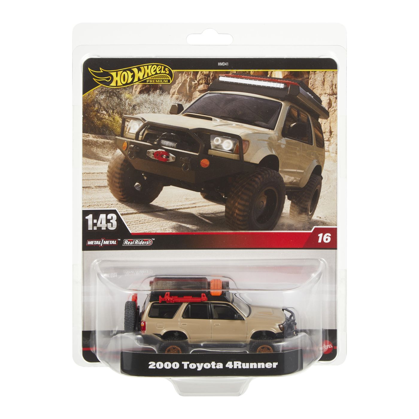 Hot Wheels Premium Real Riders Masinuta Metalica Toyota 4RUNNER 2000 Scara 1:43