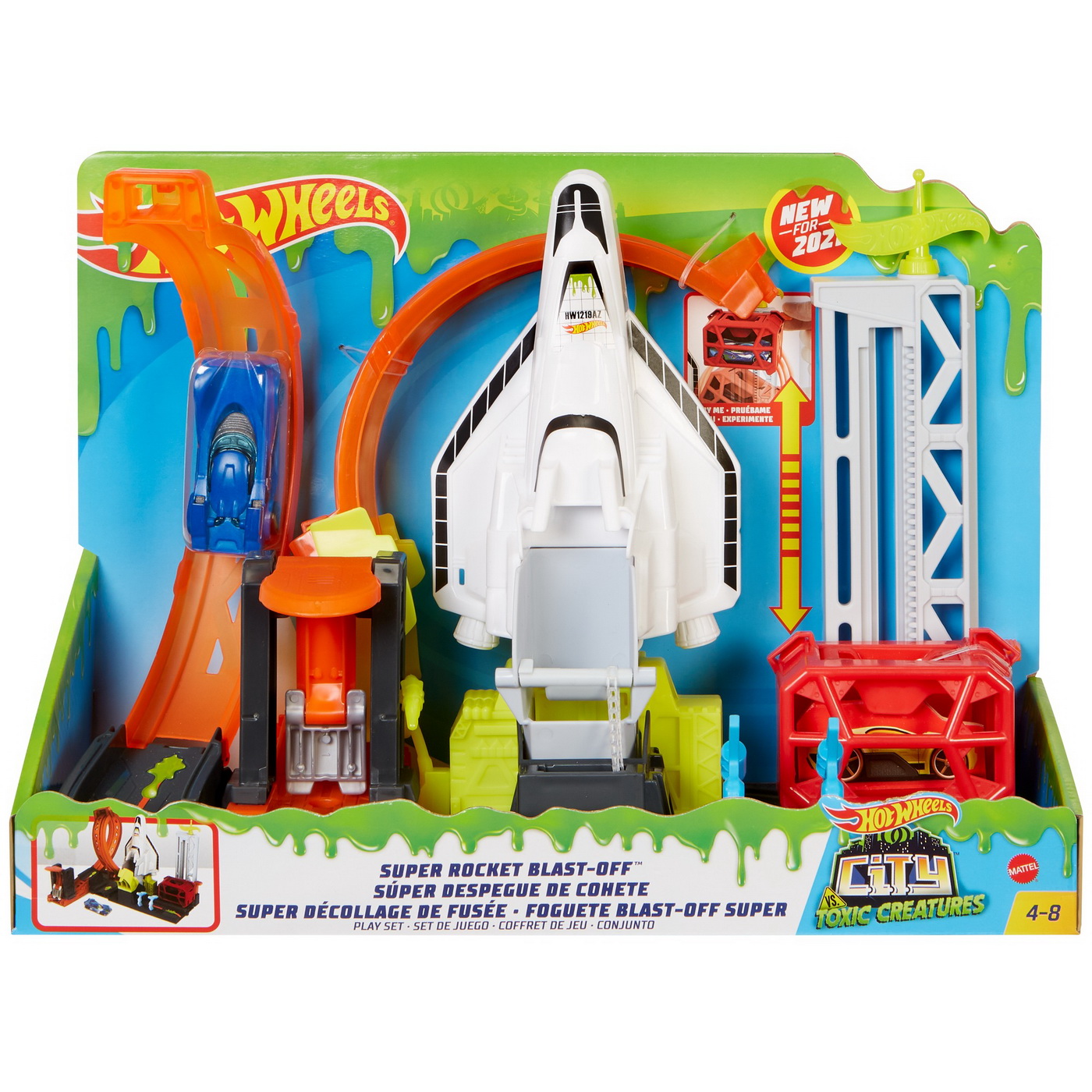 HOT WHEELS TOXIC CITY DELUX SUPER ROCKET LANSAREA