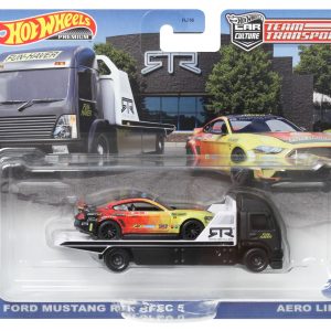 HOT WHEELS TRANSPORTATOR AERO LIFT CU MASINUTA FORD MUSTANG RTR SPEC 5 SCARA 1:64