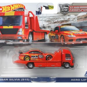 HOT WHEELS TRANSPORTATOR AERO LIFT CU MASINUTA NISSAN SILVIA SCARA 1:64