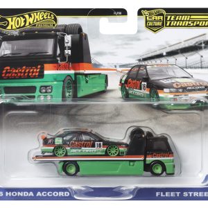 HOT WHEELS TRANSPORTATOR FLEET STREET CU MASINUTA HONDA ACCORD 96 SCARA 1:64