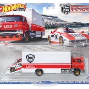 HOT WHEELS TRANSPORTATOR LANCIA STRATOS CU MASINUTA SAKURA SPRINTER SCARA 1:64