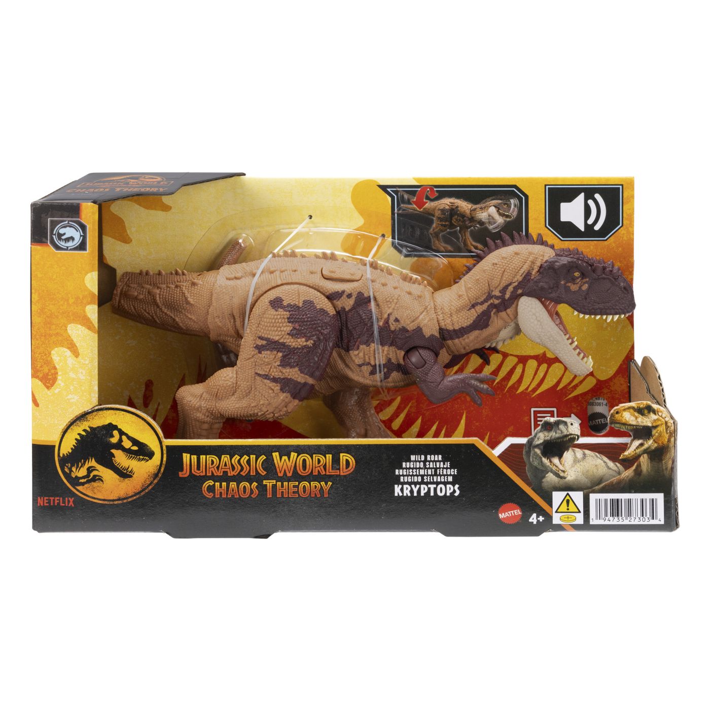 JURASSIC WORLD CHAOS THEORY WILD ROAR DINOZAUR KRYPTOPS