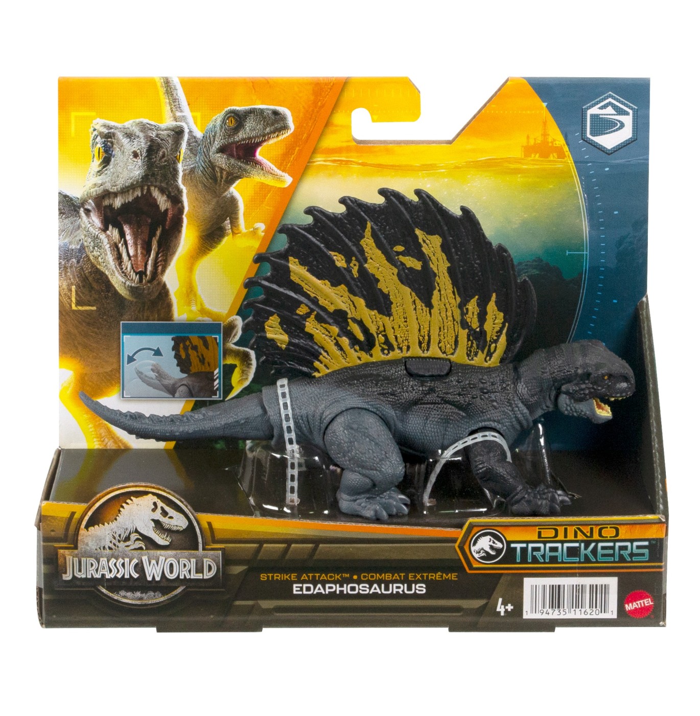 JURASSIC WORLD DINO TRACKERS STRIKE ATTACK DINOZAUR EDAPHOSAURUS