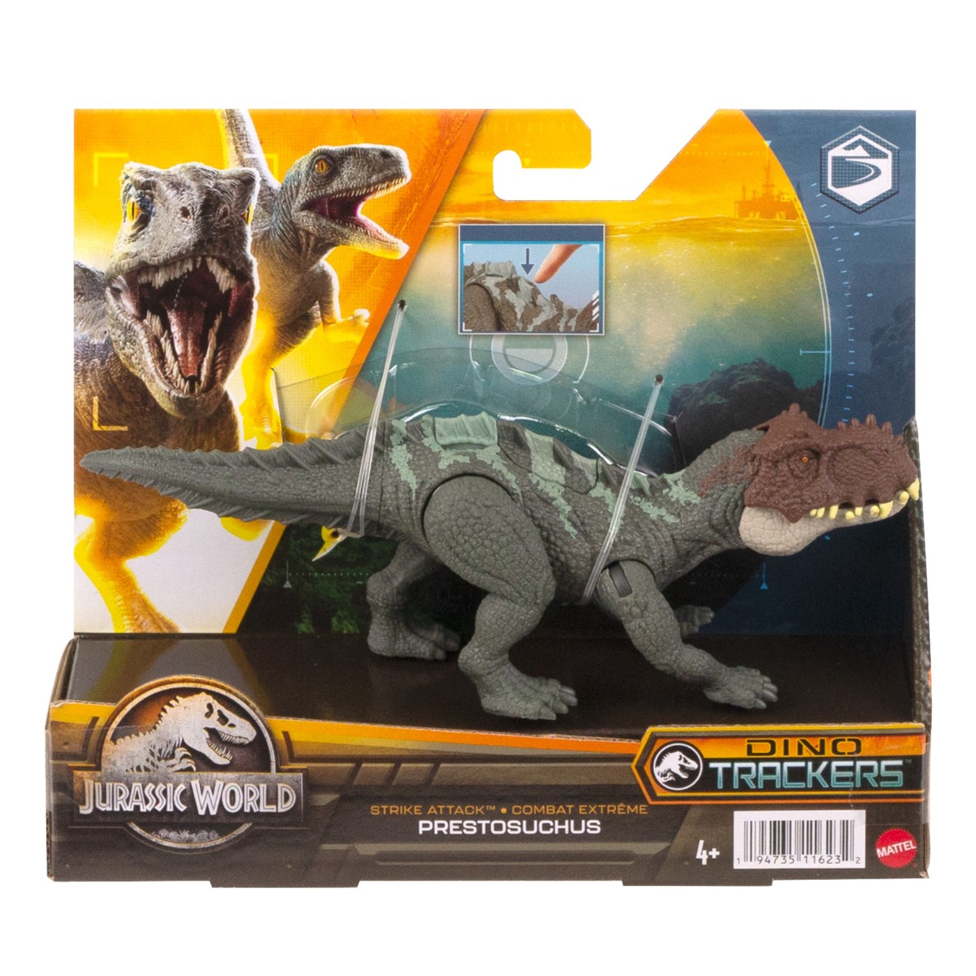 Jurassic World Dino Trackers Strike Attack Dinozaur Prestosuchus