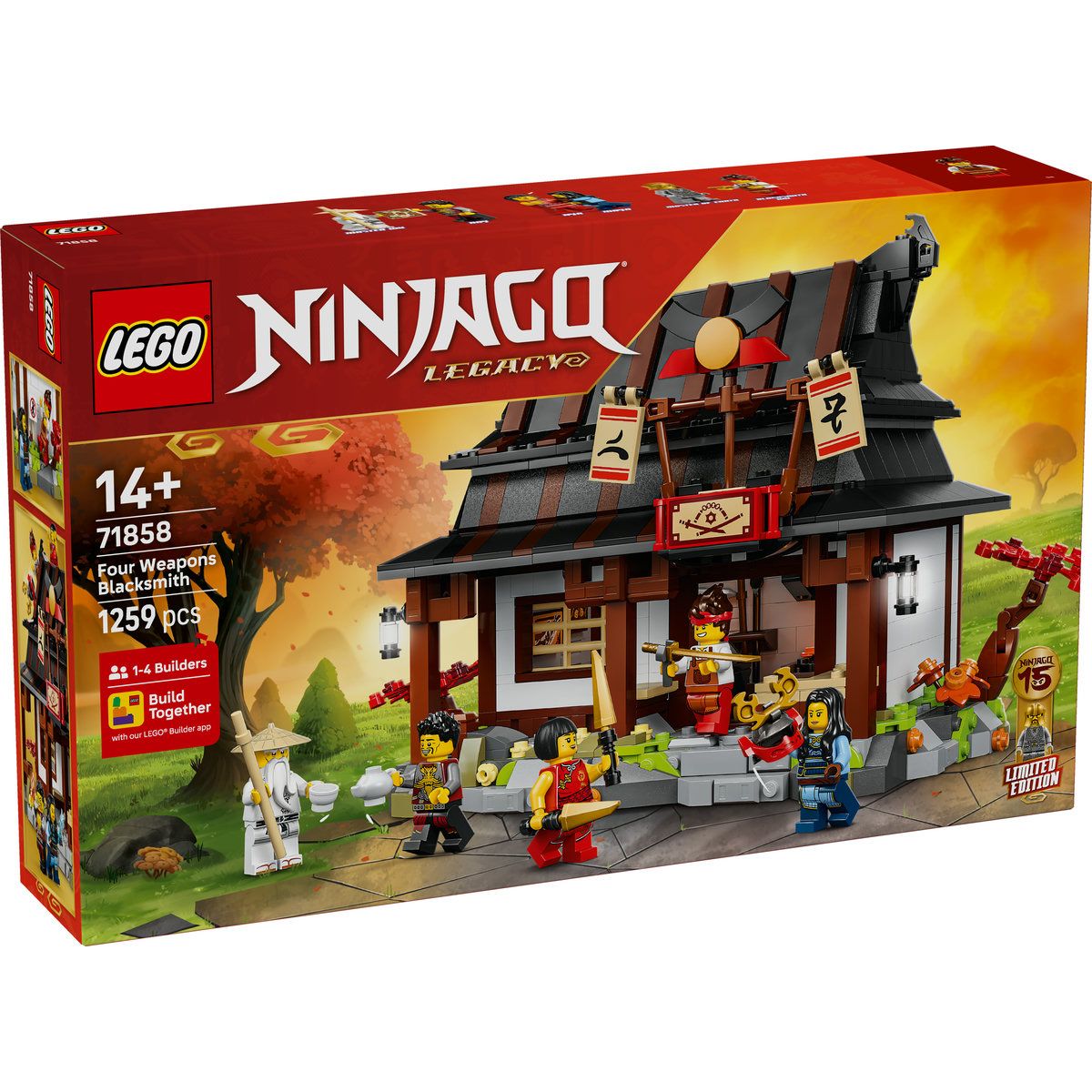 Legi Ninjago Fierarul Patru Arme La A 15 A Aniversare 71858