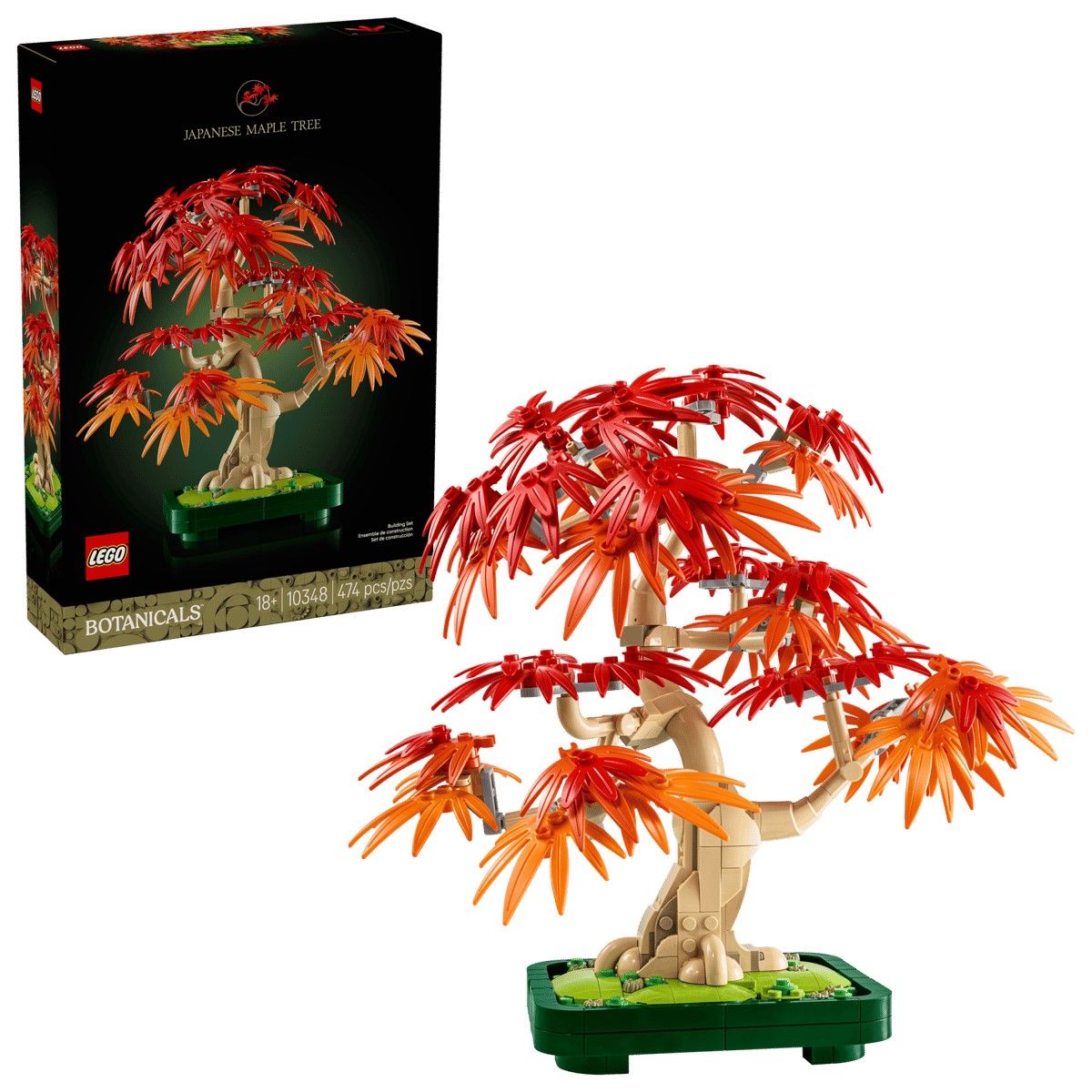 LEGO Botanicals Bonsai De Artar Japonez Rosu 10348