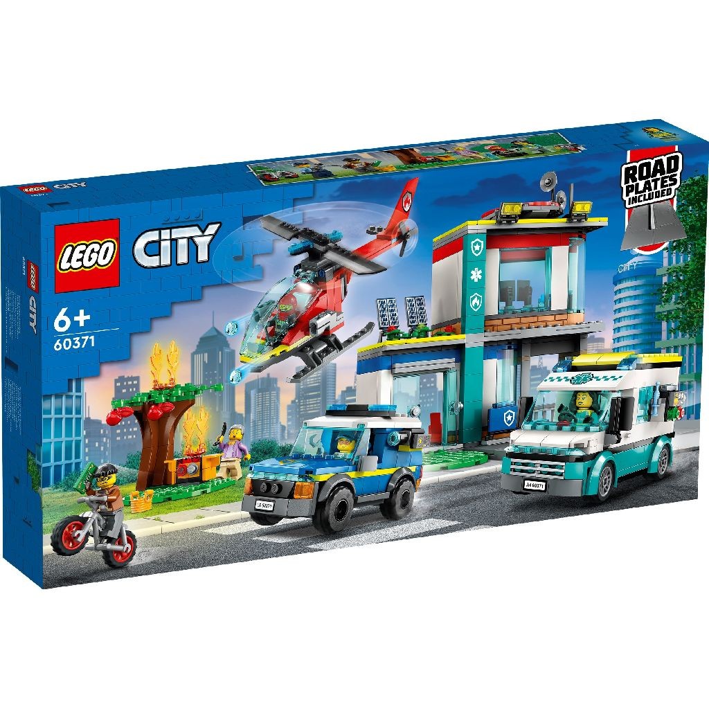 LEGO City Centru Pentru Vehicule De Urgenta 60371