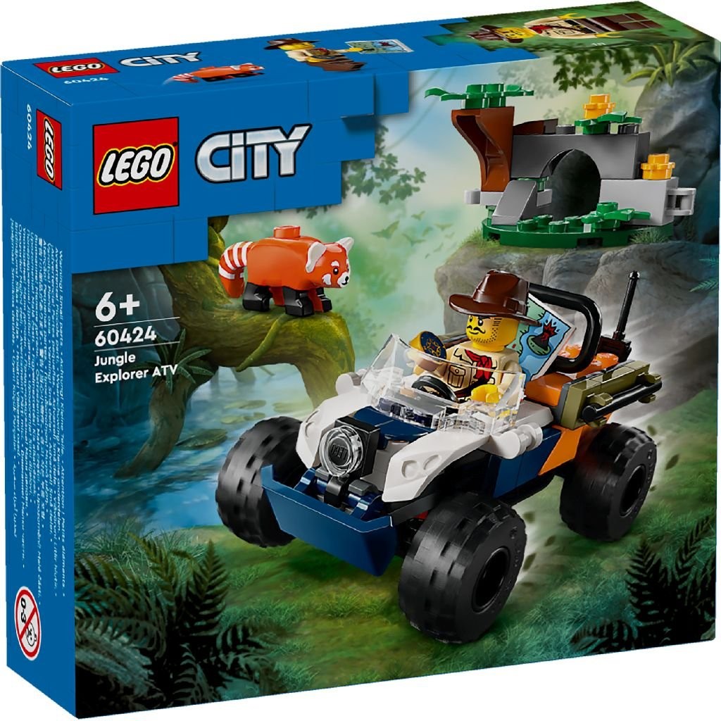 LEGO City Explorator Al Junglei Pe Atv Pe Urmele Unui Panda Rosu 60424