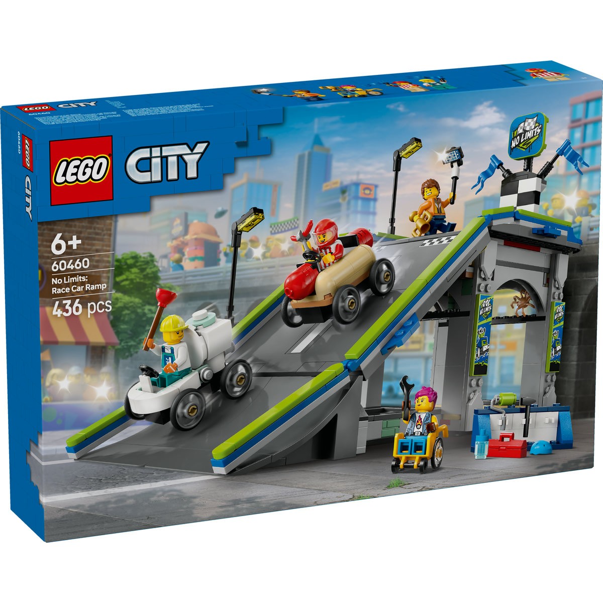 LEGO City Fara Limite: Rampa Pentru Curse De Masini 60460
