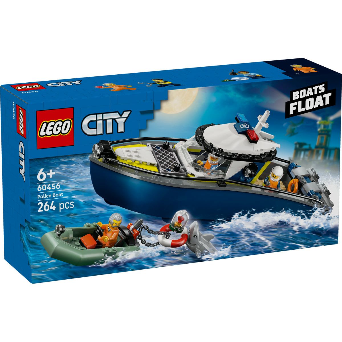LEGO City Urmarire Cu Barca De Politie 60456