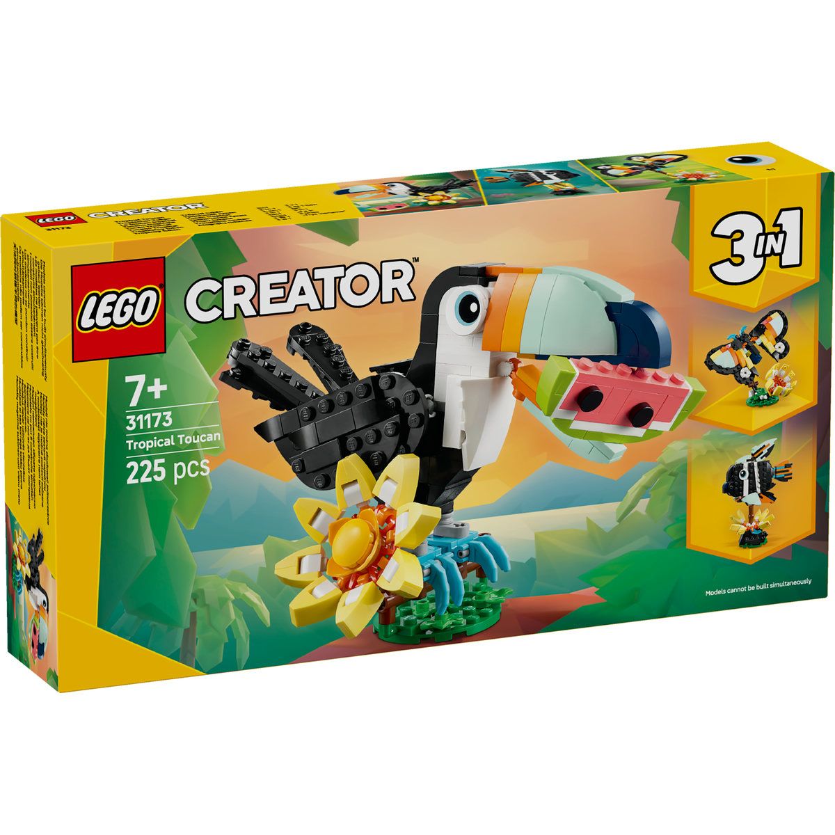 LEGO CREATOR ANIMALE SALBATICE TUCAN TROPICAL 31173