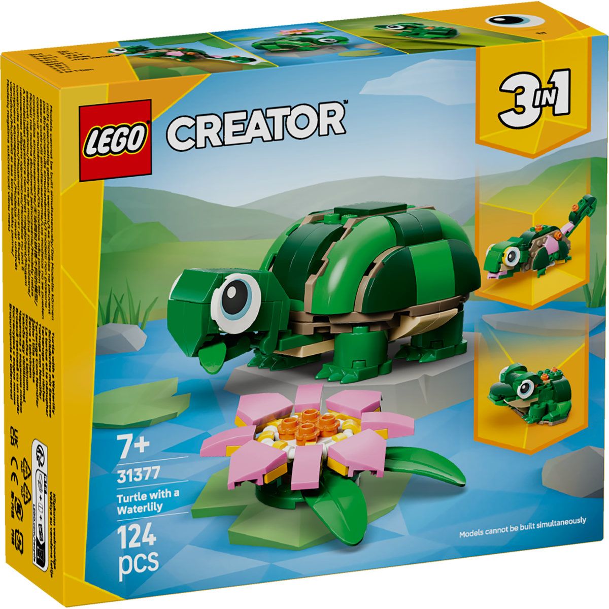 LEGO CREATOR BROASCA TESTOASA CU O FLOARE DE NUFAR 31377