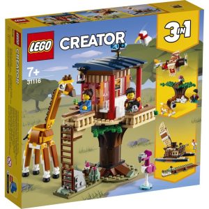 LEGO CREATOR CASUTA IN COPAC CU ANIMALE SALBATICE IN 31116