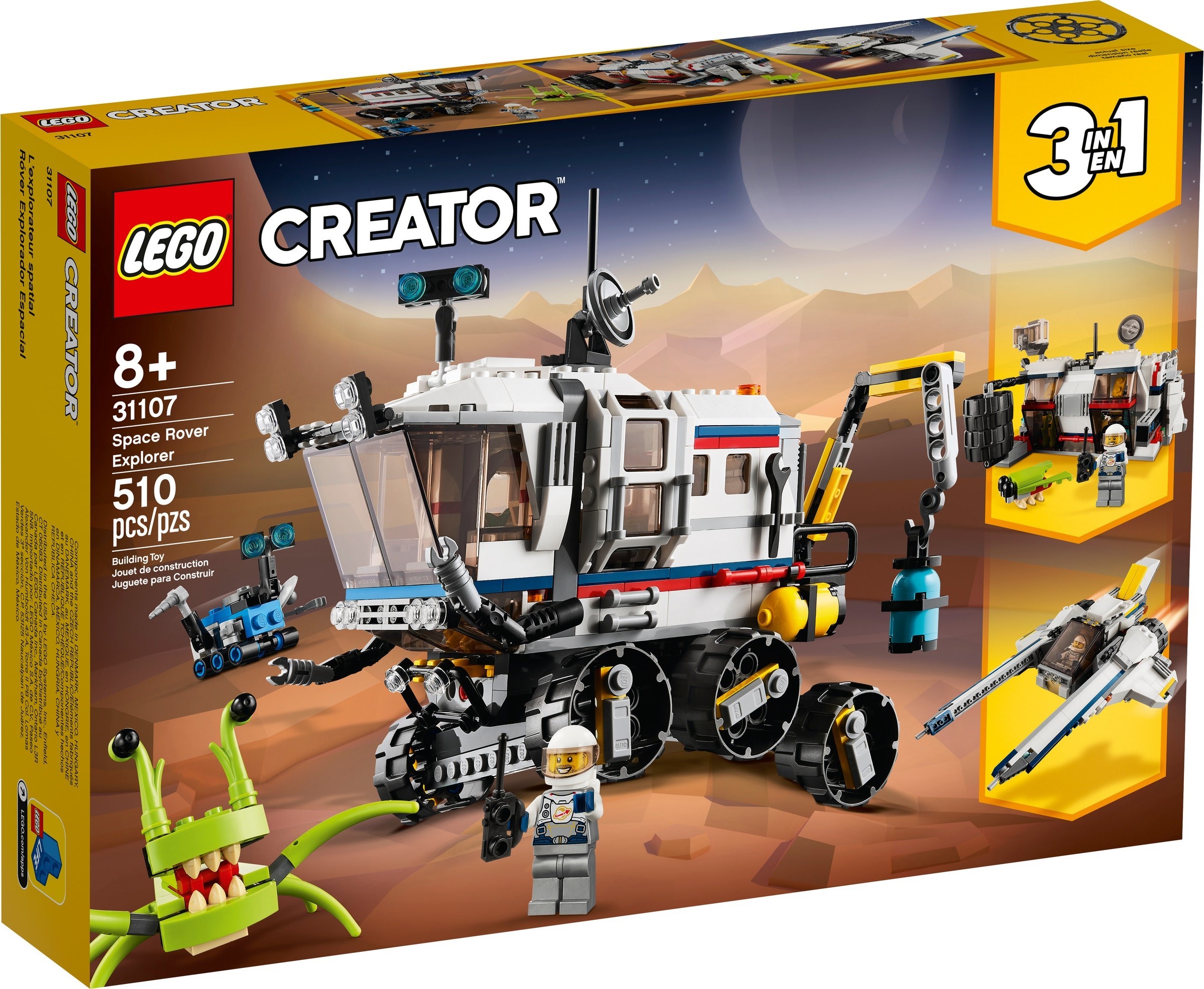 LEGO CREATOR EXPLORATOR SPATIAL ROVER 31107
