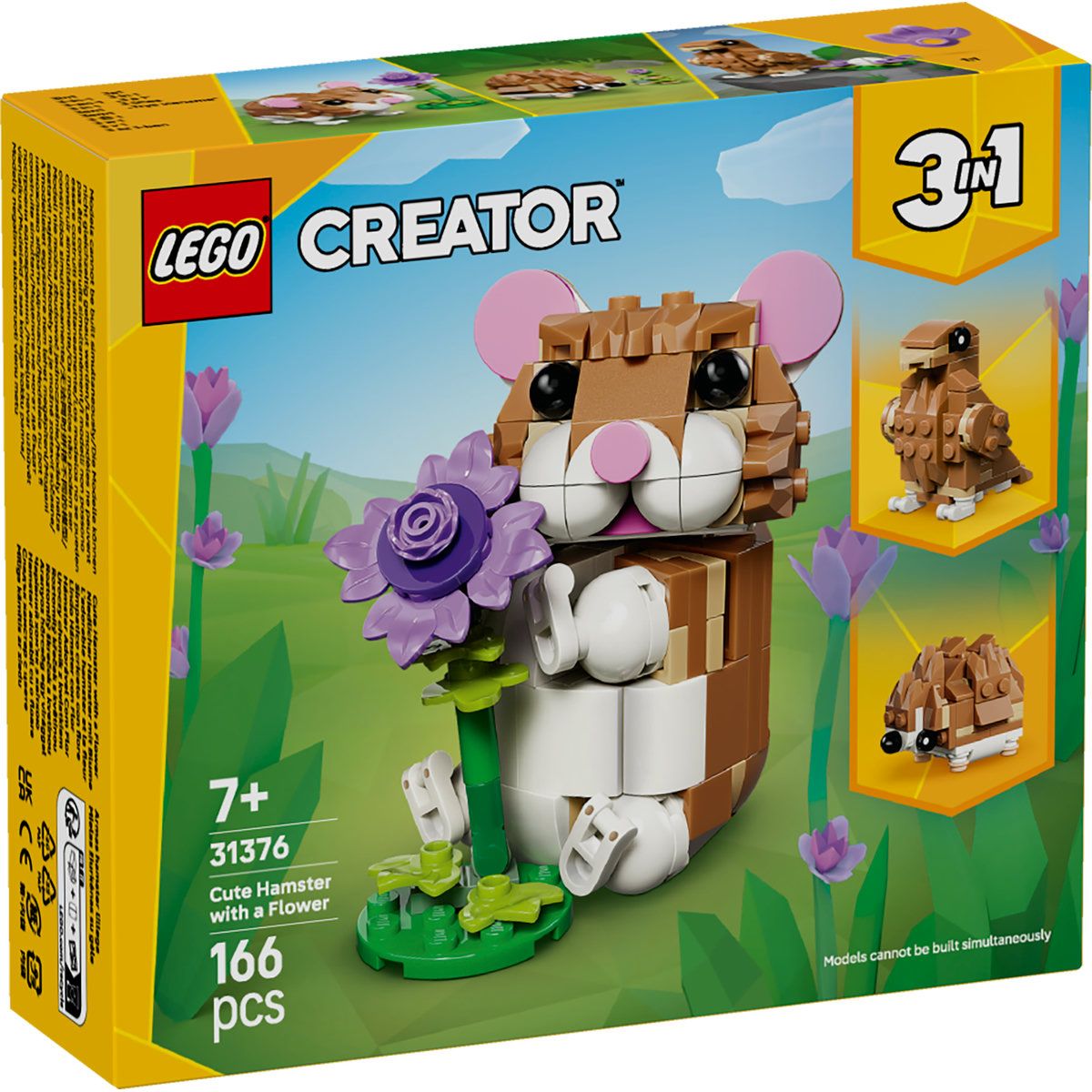LEGO CREATOR HAMSTER ADORABIL CU O FLOARE 31376