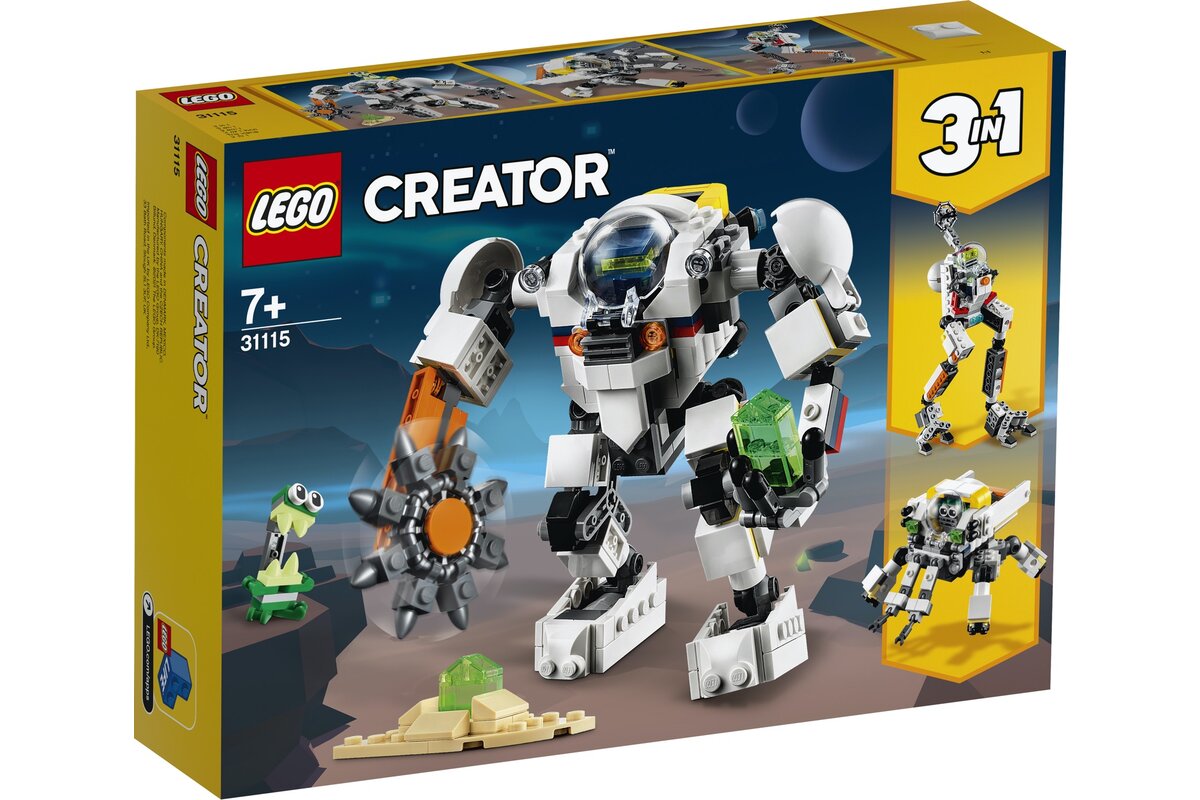 LEGO CREATOR ROBOT DE MINERIT SPATIAL 31115