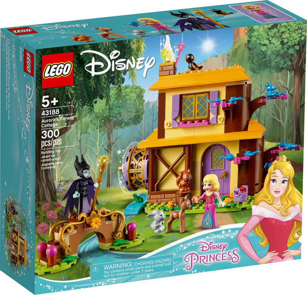 LEGO DISNEY PRINCESS AURORA'S FOREST COTTAGE 43188