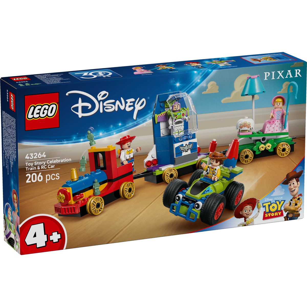 LEGO Disney Tren Aniversar Si Masina RC Din Toy Story 43264