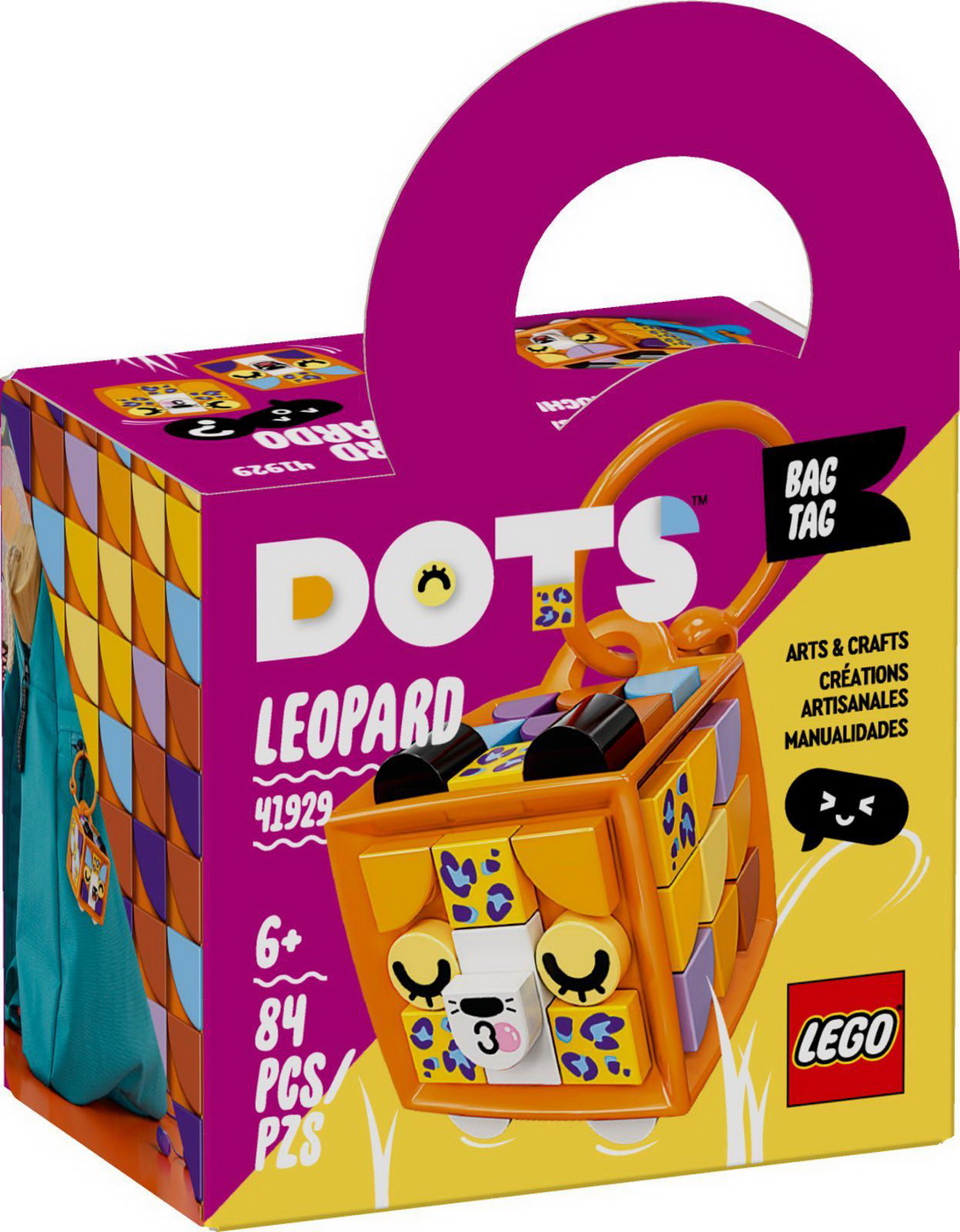 LEGO DOTS LEOPARD ECUSON DE BAGAJ 41929