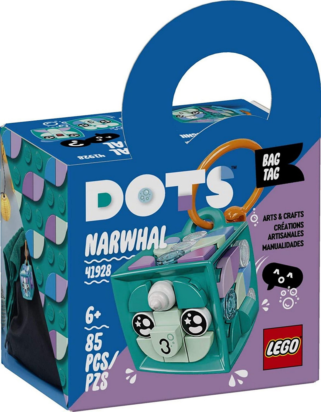 LEGO DOTS NARVAL ECUSON DE BAGAJ 41928