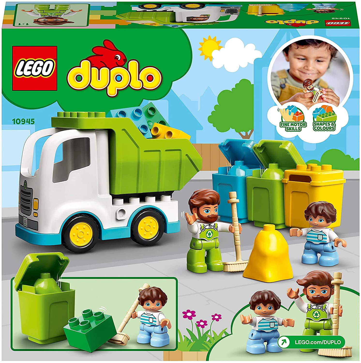 LEGO DUPLO AUTOGUNOIERA SI RECICLARE 10945