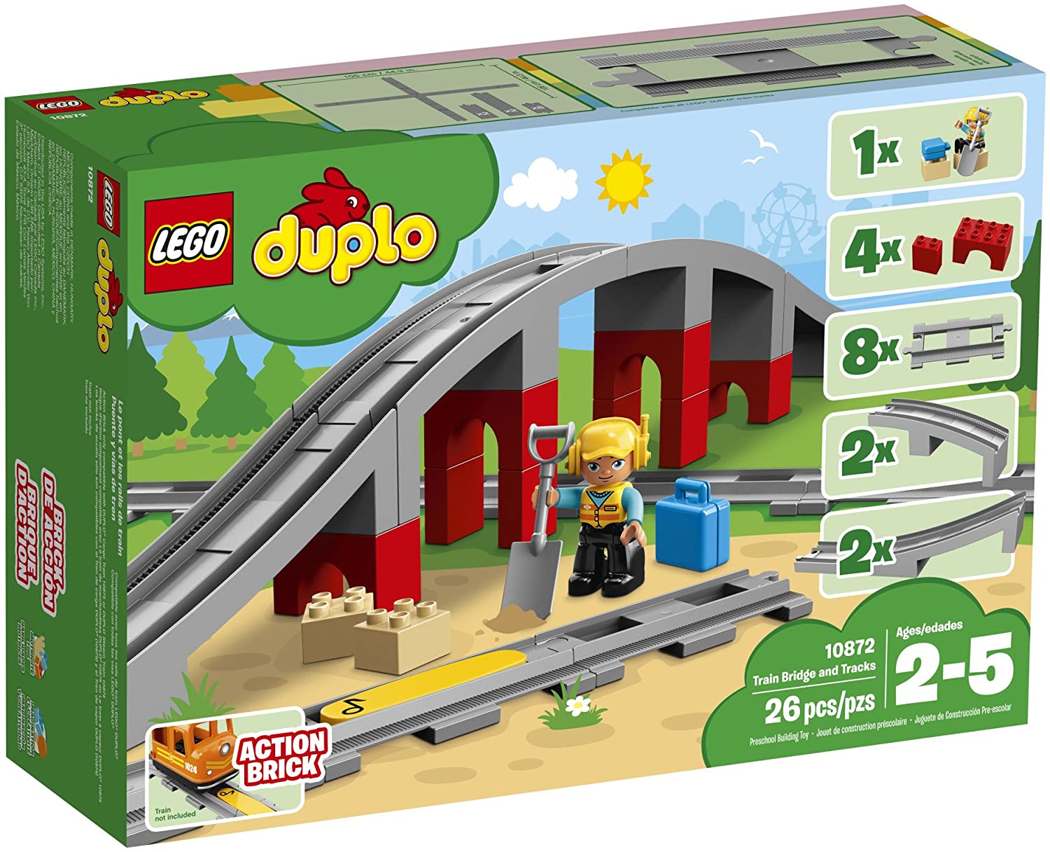 LEGO DUPLO POD SI SINE DE CALE FERATA 10872