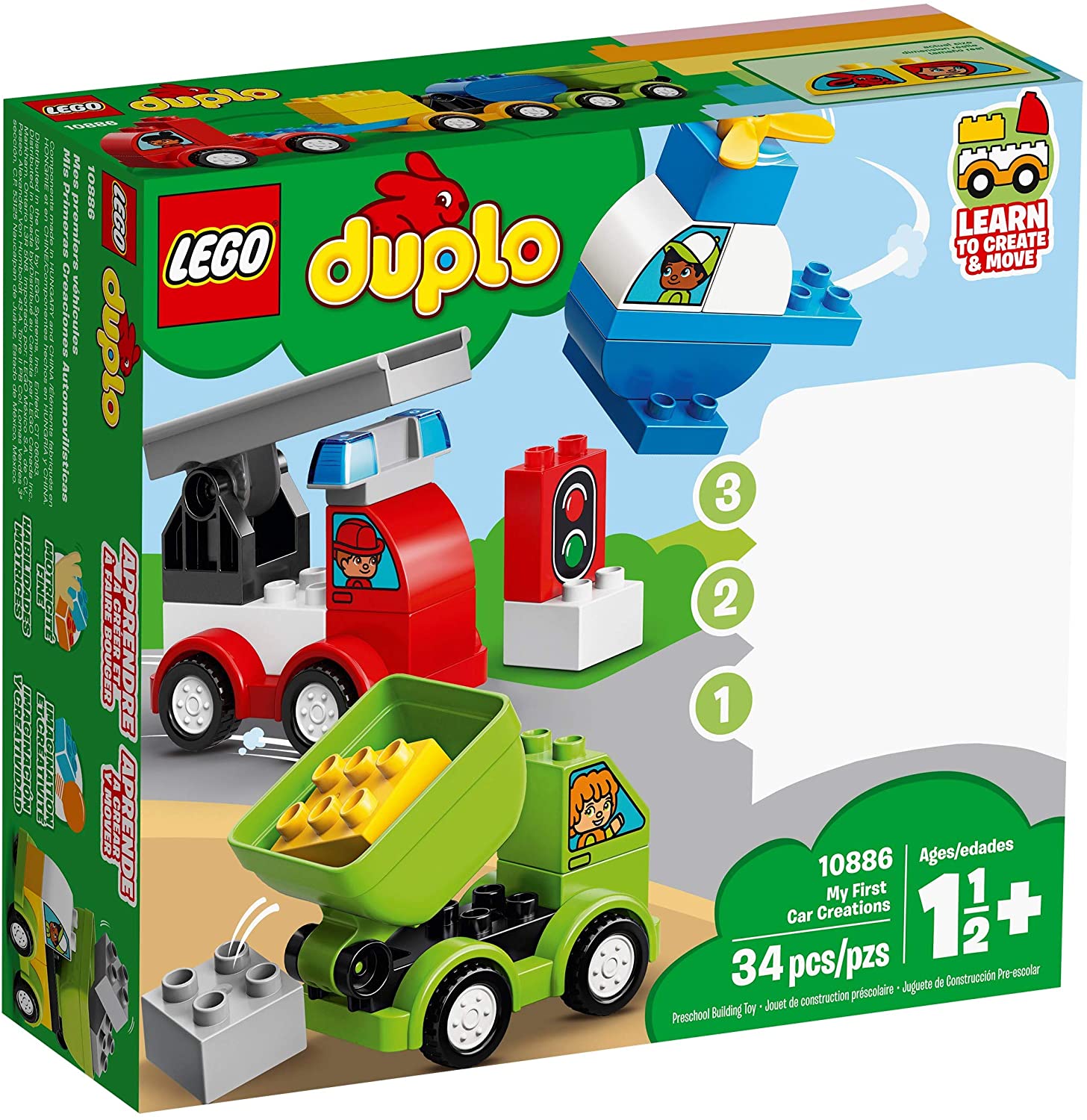 LEGO Duplo Primele Mele Masini Creative 10886