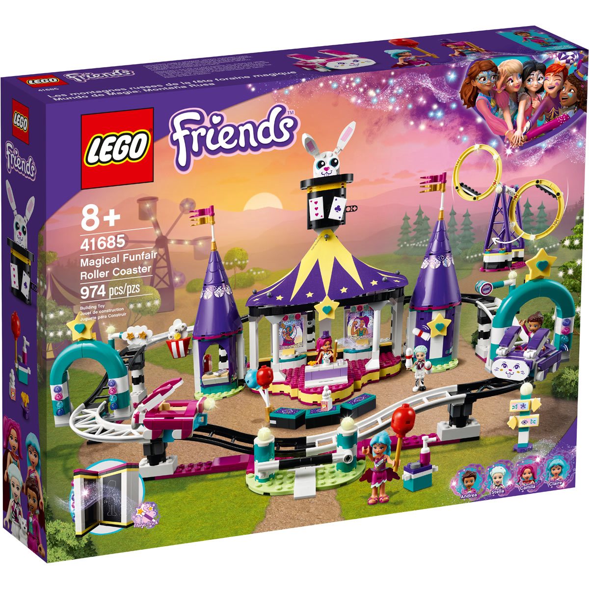 LEGO Friends Montagne Russe Magic In Parcul De Distractii 41685
