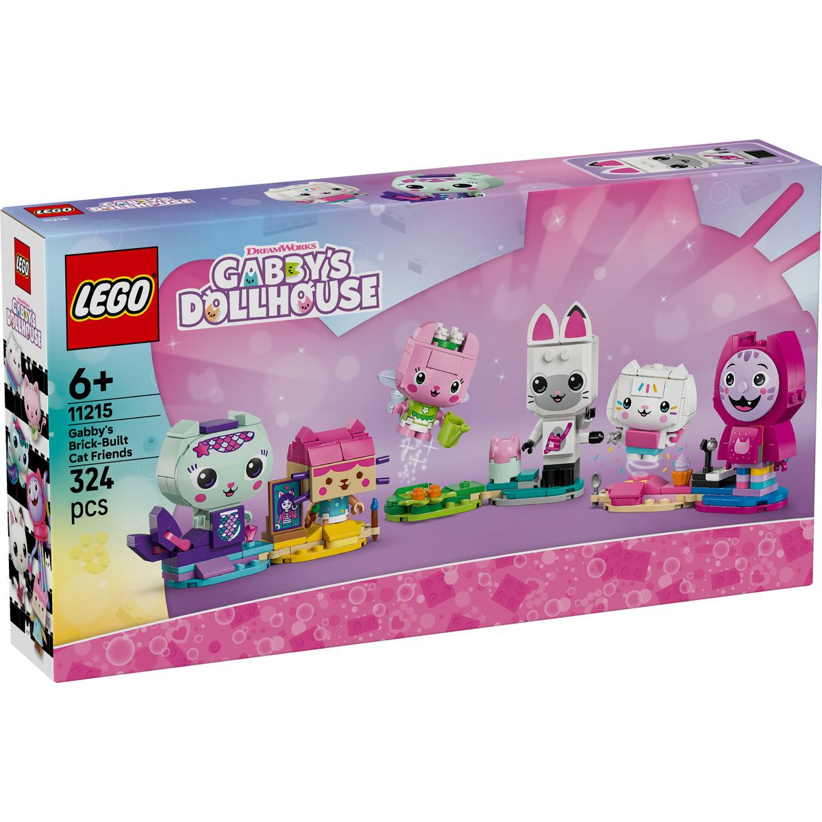 LEGO Gabbys Dollhouse Prietenele Pisicute Din Caramizi Ale Lui Gabby 11215