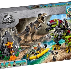LEGO JURASSIC WORLD LUPTA T. REX CONTRA DINOMECH 75938
