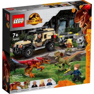 LEGO JURASSIC WORLD TRANSPORTUL DE PYRORAPTOR SI DILOPHOZAUR 76951