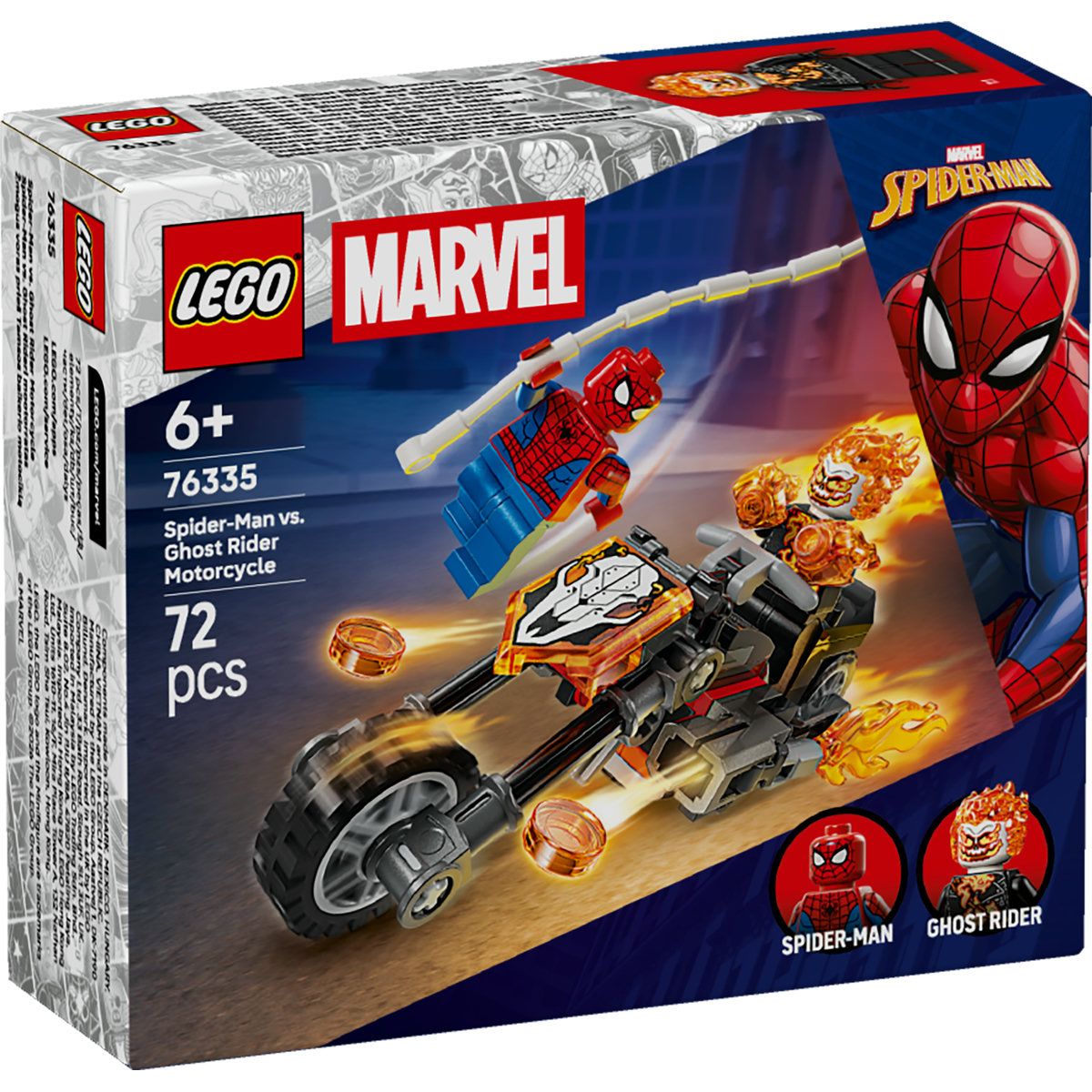 LEGO Marvel Omul Paianjen Vs Calaretul Fantoma Pe Motocicleta 76335