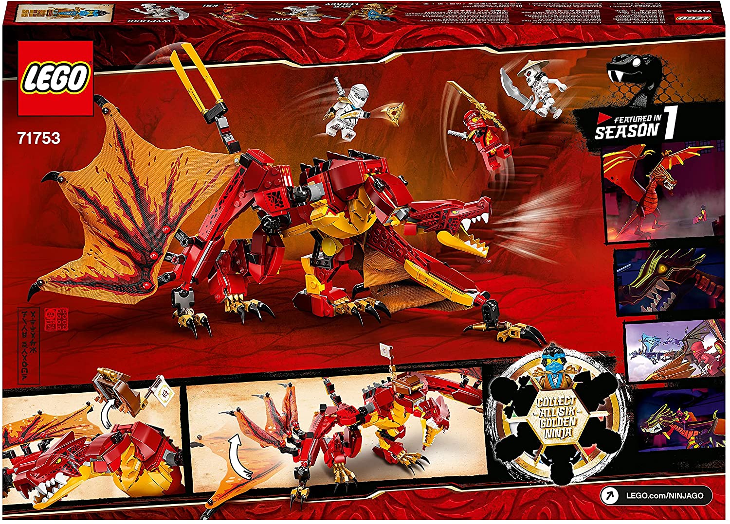 LEGO Ninjago Legacy Atacul Dragonului De Foc 71753