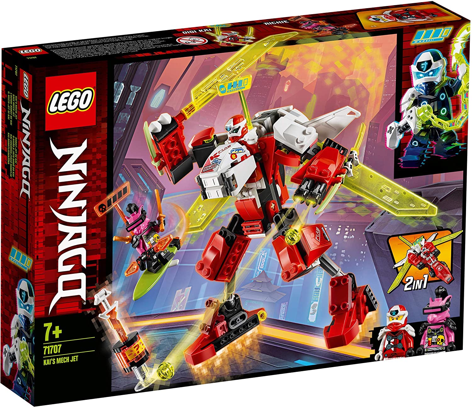 LEGO NINJAGO ROBOTUL AVION CU REACTIE AL LUI KAI 71707
