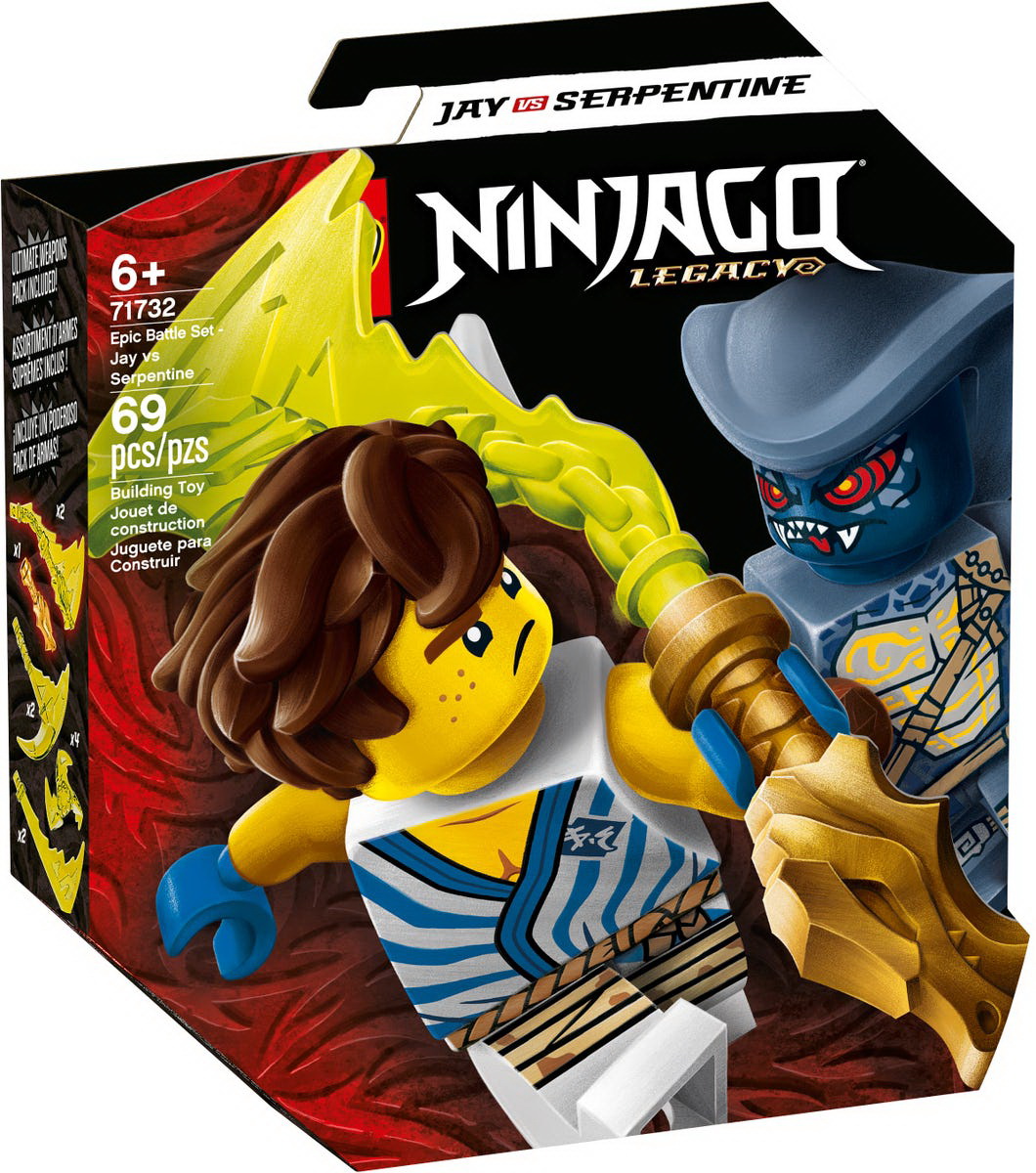 LEGO NINJAGO SET DE LUPTA EPICA - JAY CONTRA SERPENTINE 71732